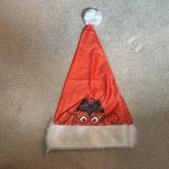 Philadelphia Flyers Water Bottle with Gritty Santa Hat and Foam Puck - Picture 4 of 4